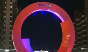 浙江海寧 數字水幕